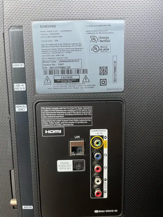 Samsung 40 inch FHD TV (Model: UN40N5200AFXZC) in TVs in City of Toronto - Image 4