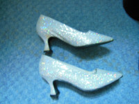 Silver Sparkling Dress Shoes