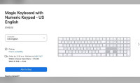 Magic Keyboard WIRED with Numeric Keypad - US English