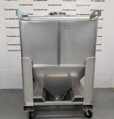 Réservoir Tote Tank Tanque Acier Inox Sur Roues 300 Gall., View more