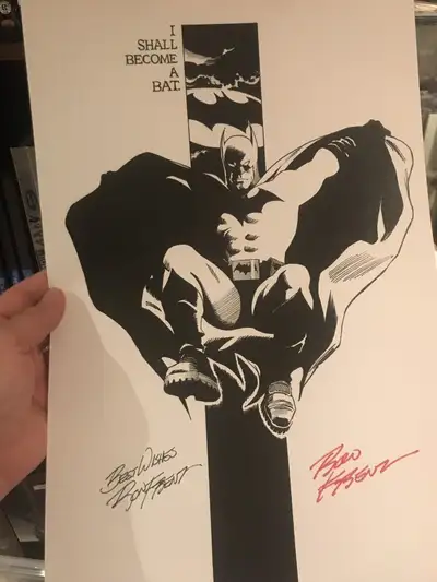 Batman  print Signed by Ron Frenz 11x17, View more