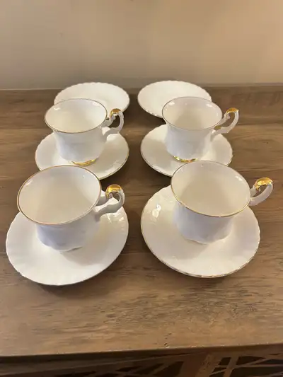  4 tasses 6 soucoupe café expresso demi tasse Royal Albert Val D, View more