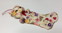 Christmas Stocking ~ Quilted Floral Teddy Bear