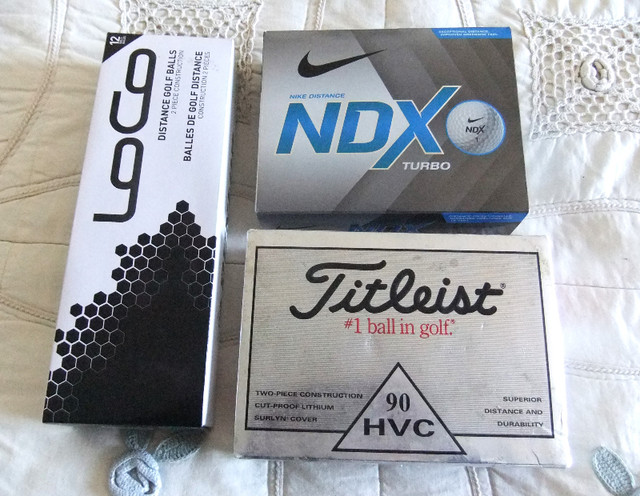 New Titleist, Nike, Loco Golf balls in Golf in Sarnia