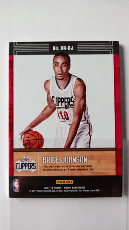 Brice Johnson 2017-18 Hoops 3 CLR Patch /25 LA Clippers in Arts & Collectibles in St. Catharines - Image 4