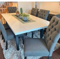 Dining table and 6 chairs