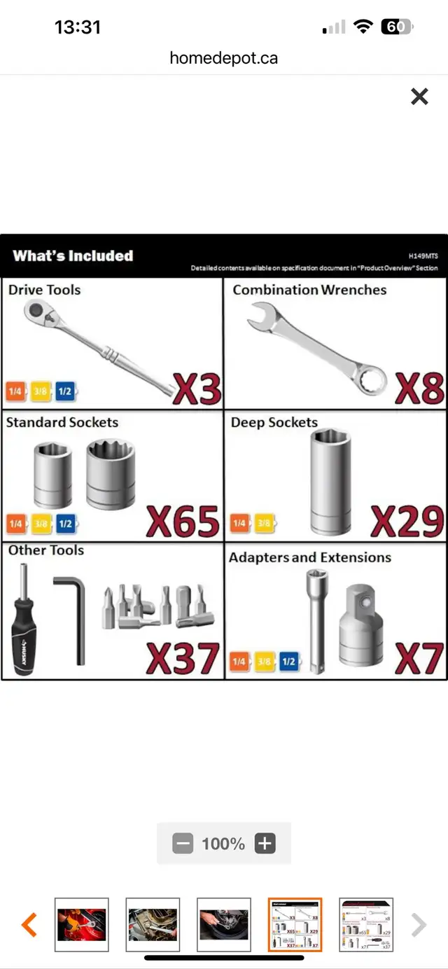 Husky Mechanics Tool Set62863260724866122