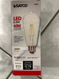 6.5 60w replacement Edison bulbs x 12 available