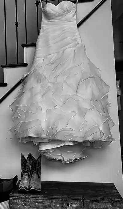 Beautiful wedding dress, View more