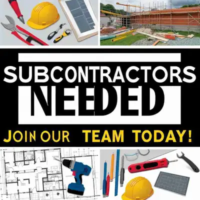 Skilled Subcontractors Wanted Residential Construction in Ottawa, View more
