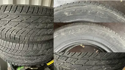 All season TOYO VERSADO CUV 235/60R17 102T Good condition, lots of life left Two Tires Garage clean...