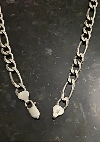 ITALY .925 Silver  28 inch  8mm Necklace 2.5 Troy oz, View more