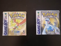 Rare complete Pokemon Gold and Pokemon Silver for Gameboy Color