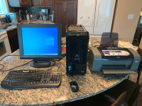 Complete Desktop Computer System and Printer