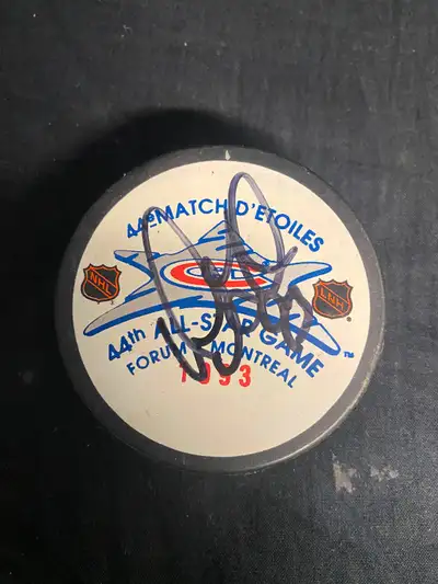 Montreal Canadiens Doug Gilmour Autographed Puck, View more