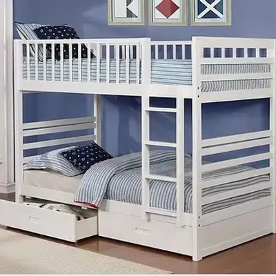 No Tax Deal! B-124-W White Twin/Twin Bunk Bed – C$470, View more