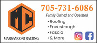 Roofing & Exterior Call Today 705-731-6086