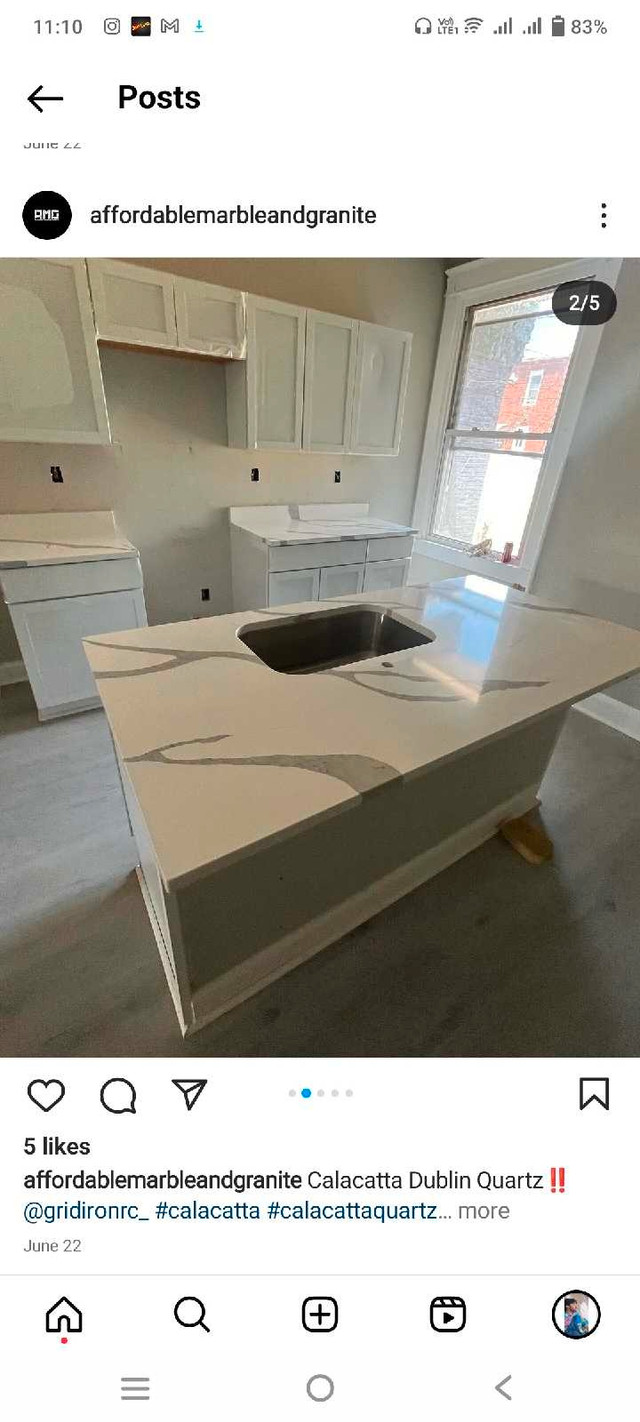 Natural Quartz and Granite Countertops ✅✅ in Cabinets & Countertops in Cambridge