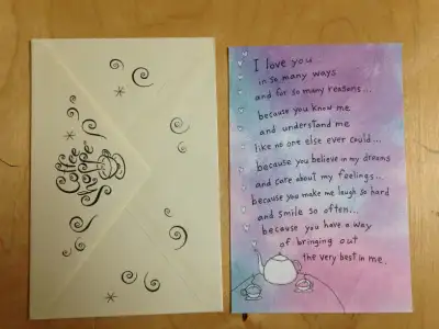 5 different coffee shop marketplace cards great for valentines, View more