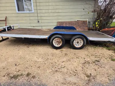If its listed its available 18x7 tandem deck 21 feet overall with new 12500 lb winch Dual 7000 lb ax...