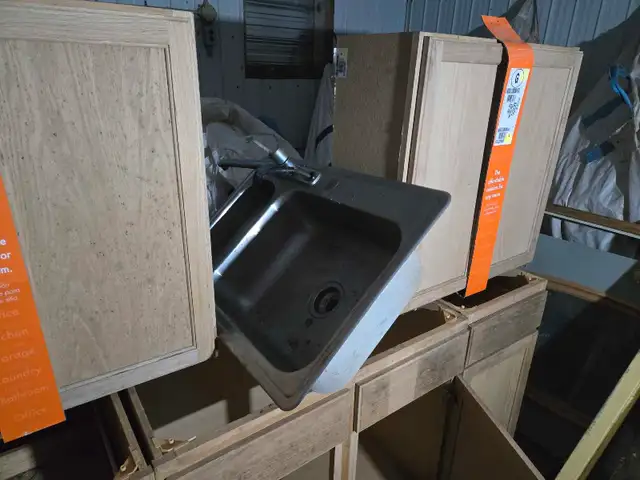 brand new counter kitchen cabinets with counter top and sink in Cabinets & Countertops in Charlottetown - Image 5
