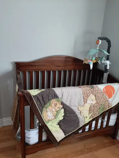 Well-maintained Crib, Dresser (Brand New in Box) and Used Rocking Chair