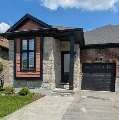 Semi- Detached bungalow in Elmira's South Parkwood area. Main floor has an open concept design. Kitc...