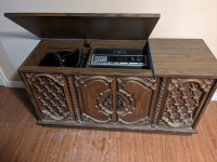 Vintage 1960's Sears Stereo -Radio Record & 8-Track player