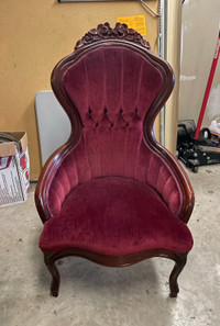 Victorian Style Parlor Chair