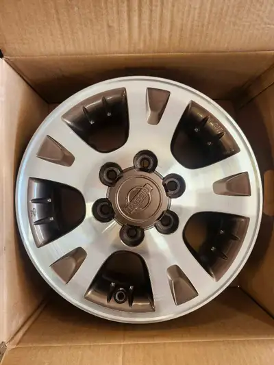 These are Nissan Pathfinder 16" rims with refinished face with bronze highlights. Perfect for upgrad...
