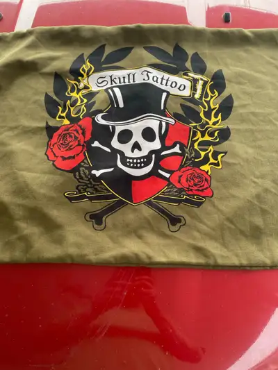 Skull Tattoo Cushion Cover, View more