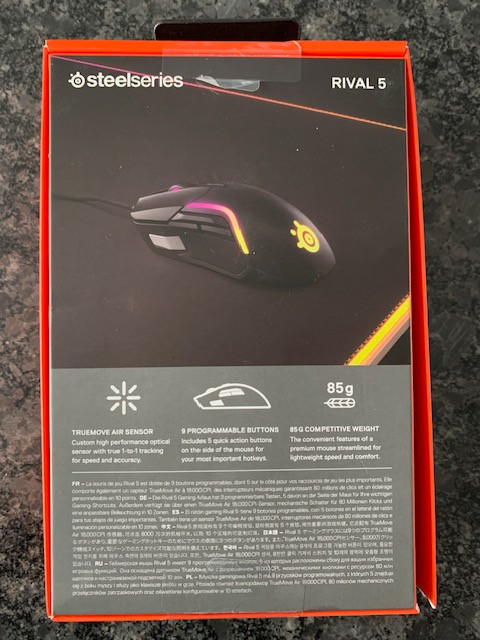 New In Box SteelSeries Rival 5 Gaming Mouse in Mice, Keyboards & Webcams in Edmonton - Image 2