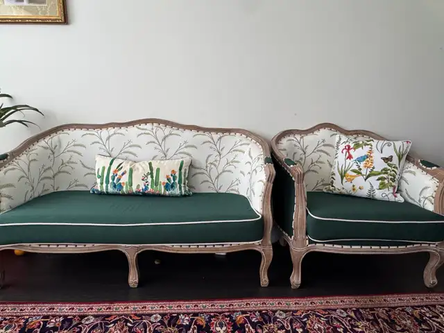 Litfad French Country Sofa and Armchair Set | Couches & Futons ...
