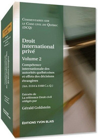 Droit international privé Vol 2 Compétence internat... Goldstein