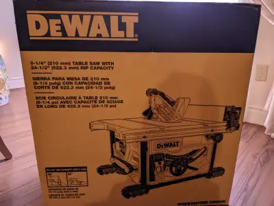 Never used DEWALT 15 Amp Corded 8-1/4-inch Table Saw (DWE7485), View more