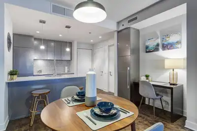 Welcome to your modern & spacious apartment in Griffintown (Montreal), where all the amenities you n...