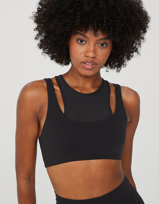 Sz M Aerie mesh sports bra  real me mesh  black  NWT in Women's - Other in Mississauga / Peel Region