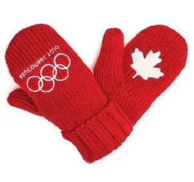 Red Mittens ~ Canada Maple Leaf ~ Hudsons Bay ~ Adult L / XL, View more