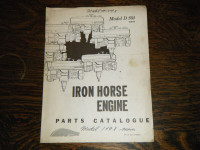 Iron Horse Model D 501 Engine Parts Catalog
