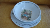 Wedgwood Peter Rabbit childs bowl and plate