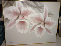 Lee Reynolds 3D flower oil canvas painting