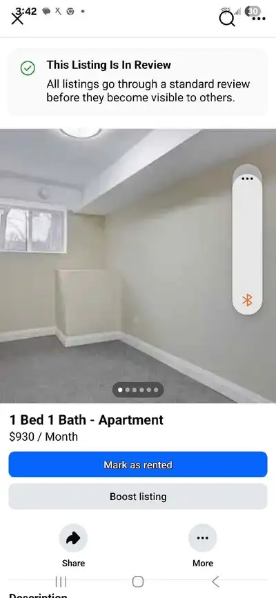 1 year old 1 bedroom apartment,802 square feet. Modern,classy design. ceramic flooring in the kitche...