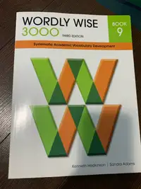 Worldly wise 3000 book 9 third edition with answer key 