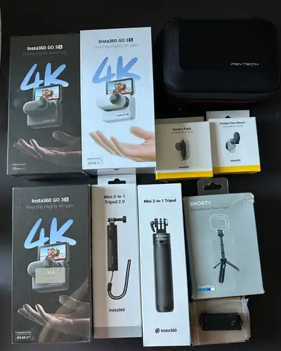 I'm selling an Insta360 GO 3 action camera with 64GB of internal storage, perfect for capturing life...
