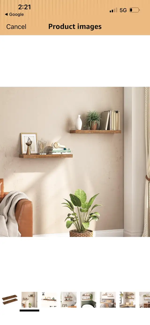 New Floating Wall Shelves (Set of 2) in Home Décor & Accents in Mississauga / Peel Region - Image 3