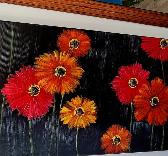 Large Floral Painting in Arts & Collectibles in Calgary - Image 2