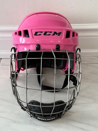 CCM Helmet and Bauer Face Mask Combo