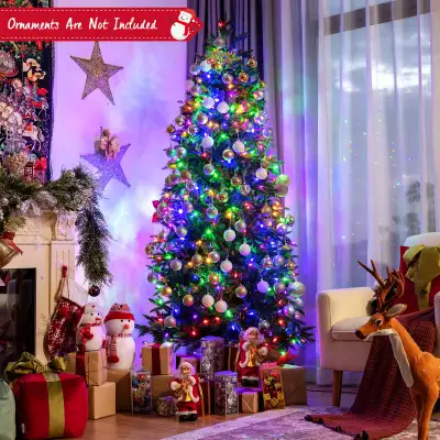 Costway 7' Pre-lit Hinged Christmas Tree w/ 450 LED Lights, View more