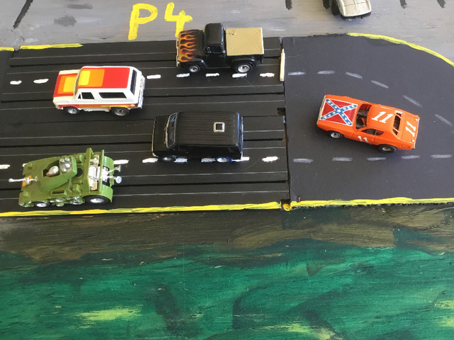 AFX slot car, track Diorama, vintage 210cm x 122cm, functional in Toys & Games in City of Halifax - Image 2