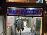 CUSTOM MADE- BRAND NAME STAINED GLASS-REMINGTON